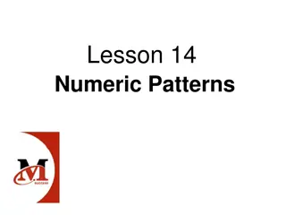 Numeric Patterns in Math