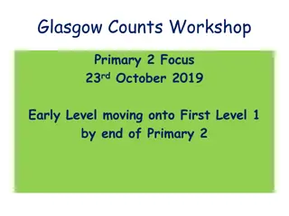 Glasgow Counts Workshop: Early Numeracy Strategies and Resources