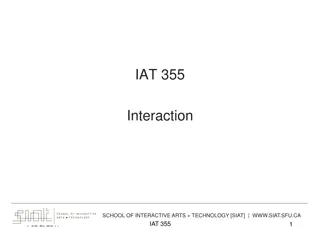 Interaction in Information Visualization