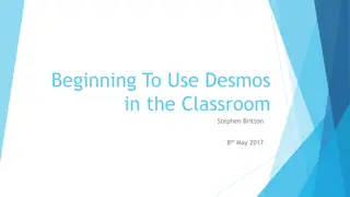 Getting Started with Desmos in the Classroom