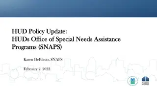 HUD Programs Update and Budget Allocation Overview