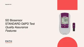 Standard G6PD Test Quality Assurance Guide