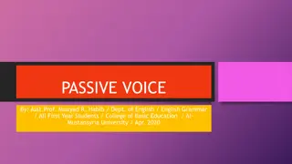 Passive Voice in English Grammar