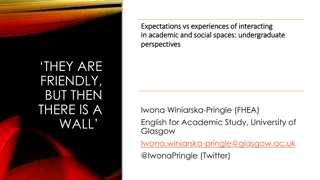 Undergraduate Perspectives on Interacting in Academic and Social Spaces