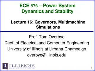 Power System Dynamics and Stability: Governors and Deadbands