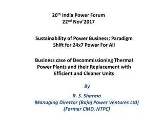 Discussion on Sustainable Energy Solutions and Efficiency Improvements in Thermal Power Plants