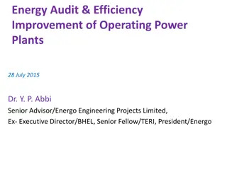 Best Practices for Energy Efficiency Improvement in Operating Power Plants