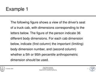 Anthropometric Design Considerations for Truck Cab Driver's Seat