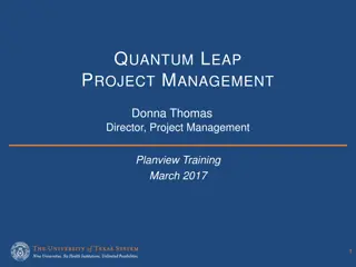 Quantum Leap Project Management Overview