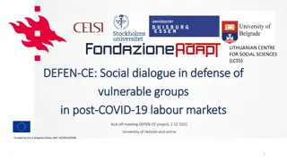 Social Dialogue in Defense of Vulnerable Groups in Post-COVID-19 Labour Markets