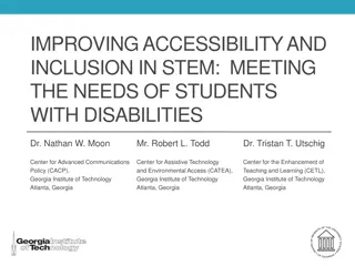 Promoting Accessibility and Inclusion in STEM Education