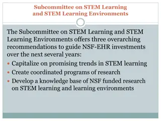 Recommendations for Advancing STEM Education