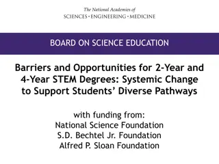 Enhancing STEM Degree Completion: Barriers, Opportunities, and Solutions