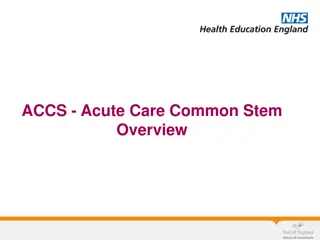 Overview of ACCS Training in East of England