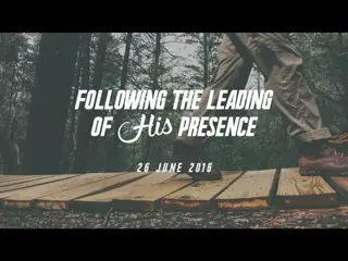 Hosting the Presence of God: Learning and Moving in His Glory