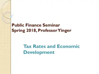 Tax Rates and Economic Development - Seminar Insights