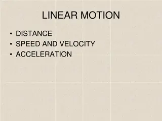 Understanding Linear Motion: Distance, Speed, Velocity, and Acceleration