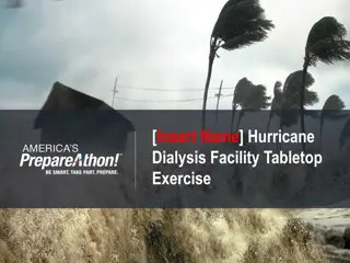 Hurricane Dialysis Facility Tabletop Exercise