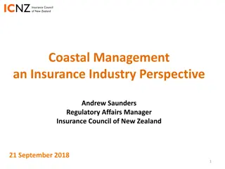 Coastal Management and Insurance Industry in New Zealand