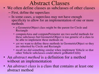 Abstract Classes in Object-Oriented Programming