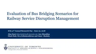 Evaluation of Bus Bridging Scenarios for Railway Service Disruption Management