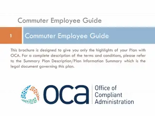 Commuter Employee Guide: Understanding Your OCA Plan Benefits