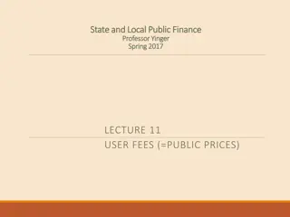 Understanding User Fees in State and Local Public Finance