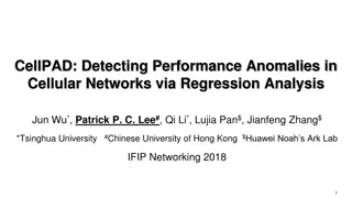 Detecting Performance Anomalies in Cellular Networks via Regression Analysis