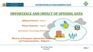 The Power of Procurement Data and Impact of Open Data in Economy