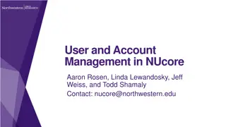 NUcore User and Account Management System