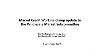 Market Credit Working Group Update: NPRR 1146 Developments