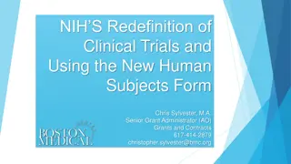 NIH's Redefinition of Clinical Trials