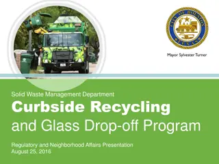 Curbside Recycling Program Overview in the City of Houston