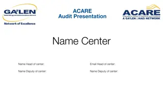 ACARE Audit Presentation for GA LEN Center Accreditation