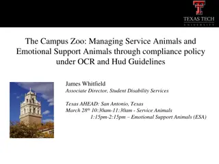 Managing Service Animals and Emotional Support Animals in Compliance with ADA and HUD Guidelines