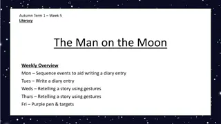 Literacy Activities for The Man on the Moon - Weekly Overview