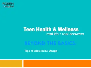 Maximizing Teen Health & Wellness Database Usage