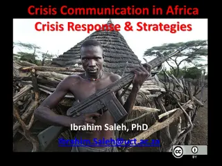 Crisis Communication in Africa: Strategies and Response