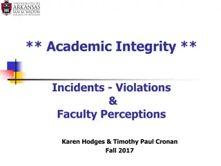 Academic Integrity and Violations: Insights and Trends at University of Arkansas