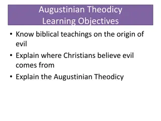 Augustine's Theodicy and the Origin of Evil in Christianity