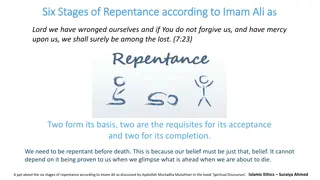 Six Stages of Repentance According to Imam Ali