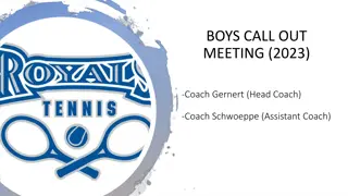 Boys Call Out Meeting 2023 - Tennis Team Information