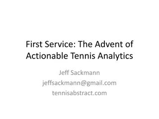 The Advent of Actionable Tennis Analytics