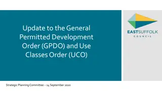 Update to GPDO and UCO Regulations: Strategic Planning Committee Meeting Outcome