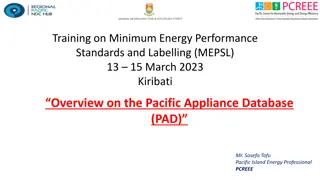 Training on Minimum Energy Performance Standards and Labelling in Kiribati, March 2023