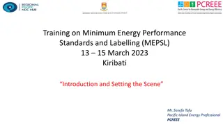 Energy Performance Standards Training in Kiribati - March 2023