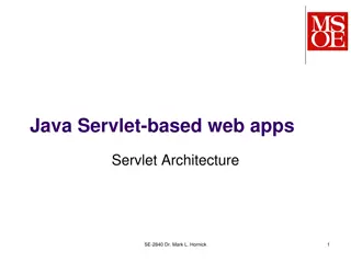 Java Servlet Architecture in Web Applications