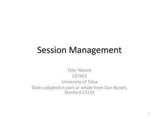 Session Management Challenges in Web Applications