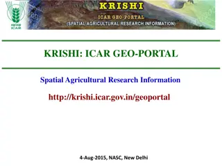 ICAR KRISHI Geo-Portal: Spatial Agricultural Research Information