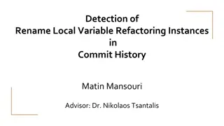 Refactoring Instances Detection in Software Development